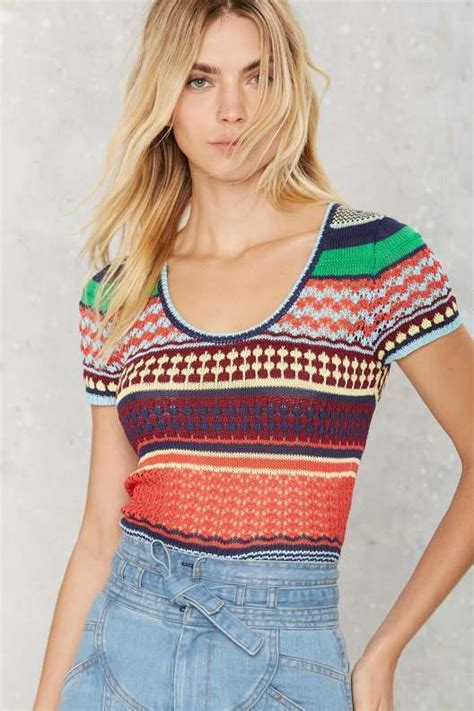 Trip Out Striped Knit Top Women Tops Online Knit Top Striped Knit