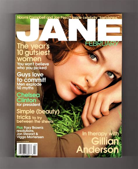 Jane Magazine February 1999 Gillian Anderson Cover Viggo Mortensen