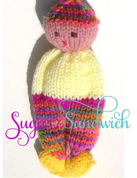 Comfort Doll Knitting Pattern Easy To Make 5 Inch Knitted Etsy In