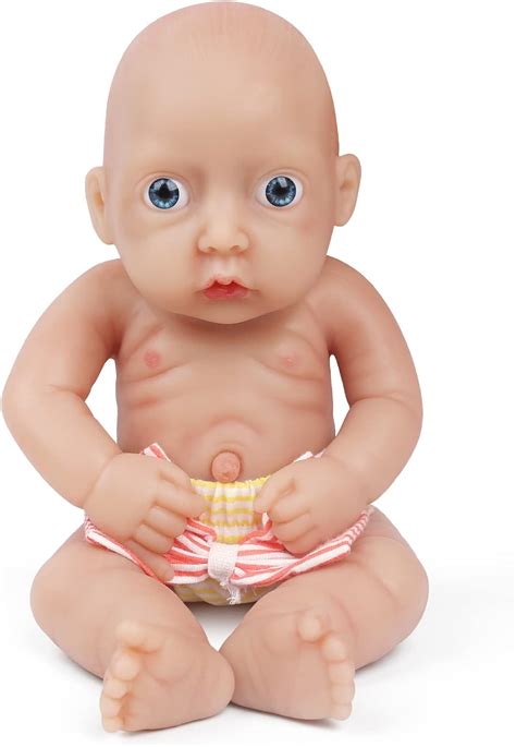 Vollence 11 Inch Full Silicone Baby Dolls Not Vinyl Dolls Realistic