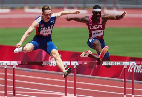 athletes wearing super spikes are dominating olympic track and field and nike s shoes lead