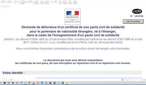 Cerfa 1572503 Déclaration Conjointe Dun Pacte Civil De Solidarité