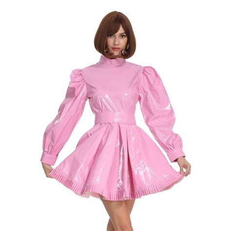 Lockable Pink Sissy Dress Sissy Panty Shop Sissy Maid Dresses Frilly Dresses Sissy Dress