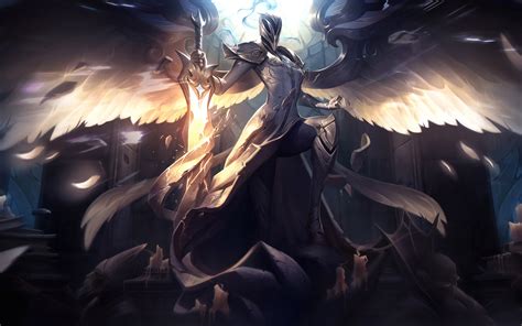 Silver Kayle Splash Art New Update Lol 8k 50 Wallpaper Pc Desktop