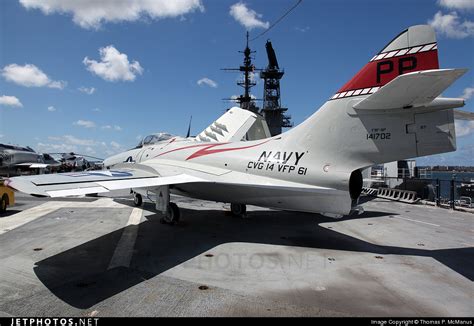 141702 Grumman F9f 8p Cougar United States Us Navy Usn Thomas