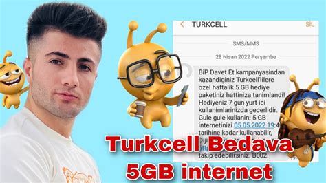 turkcell bedava 5GB internet 2022 kaçırma YENİ YouTube