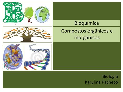 Os Compostos Orgânicos E Inorgânicos Na Bioquímica Compostos