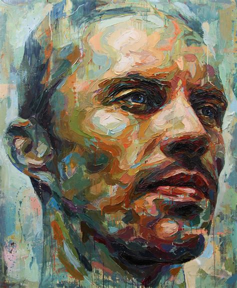 It is an acrylic figurative artwork showing a couple of wome. contemporary portrait artist Josh Miels - ArtPeople.Net