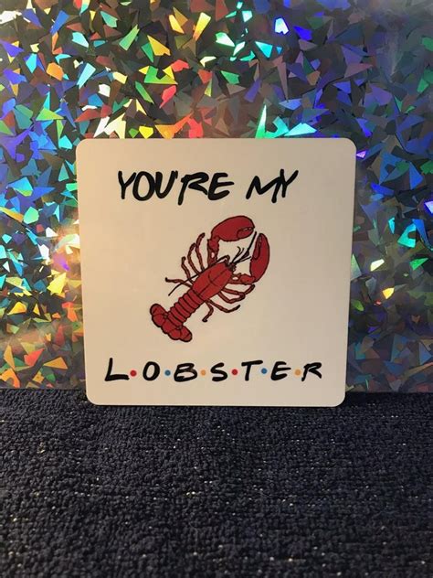 Youre My Lobster Friends Tv Show Coaster Novelty T Funny Etsy Uk