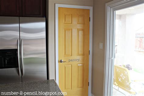 One of our favorite pantry door ideas is sliding barn doors. Yellow Pantry Door Makeover - No. 2 Pencil