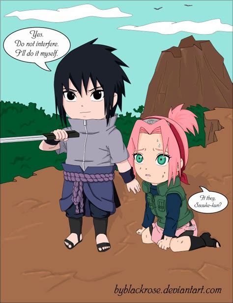 Sasuke And Sakura Chibi Leap Into The Past By Byblackrosedeviantart