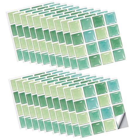 30 Pieces Peel And Stick Self Adhesive Bathroom Wall Tiles Mosaic Tile