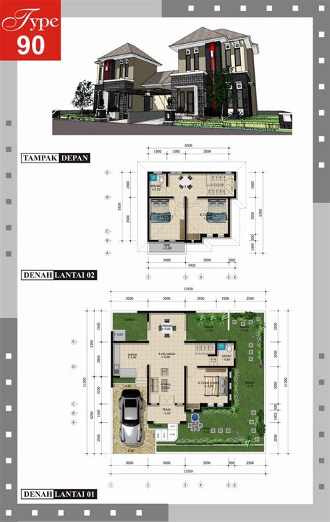 Rumah minimalis type 36 adalah pilihan bijak. Denah ideal Rumah Minimalis Type 70-100/150