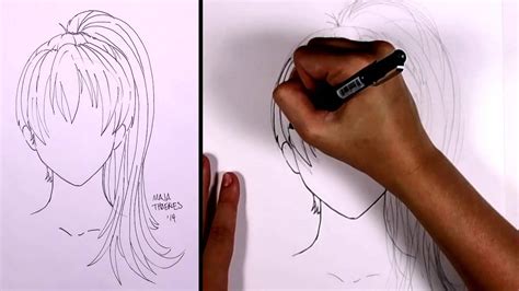How To Draw Anime High Ponytail