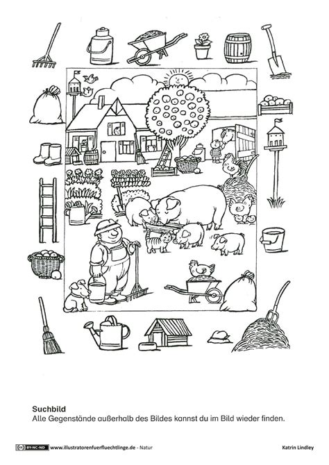 Hobbys · logikrätsel zum thema schach, mathe, laterale und. Download als PDF: Natur - Bauernhof Suchbild - Lindley | Thema bauernhof, Bauernhof, Bauernhof tiere
