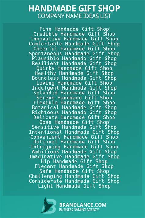 857 Handmade T Shop Name Ideas List Generator 2024