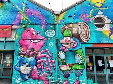 Colorful Street Art In Belfast Northern Ireland