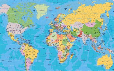 Fondos Hd De Mapas Del Mundo World Political Map World Map Printable