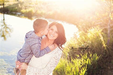 Mother Son Kiss Photo Photo Photography