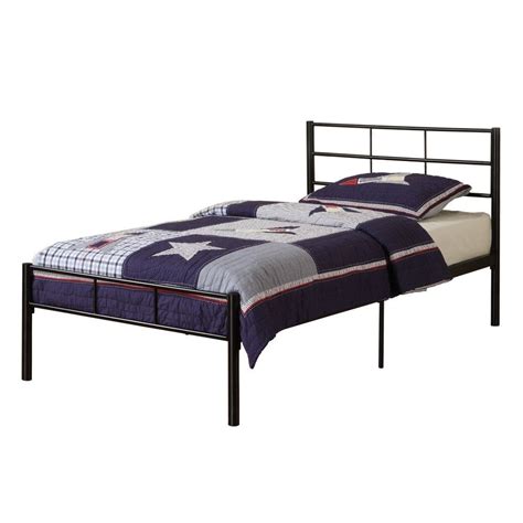 Twin Black Metal Platform Bed Frame With Headboard Twin Bed Frame