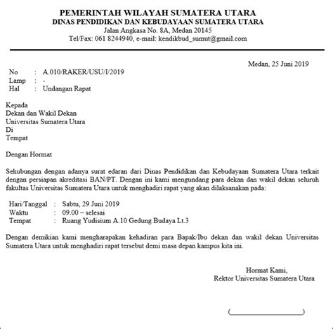 Contoh Surat Undangan Kegiatan Sekolah