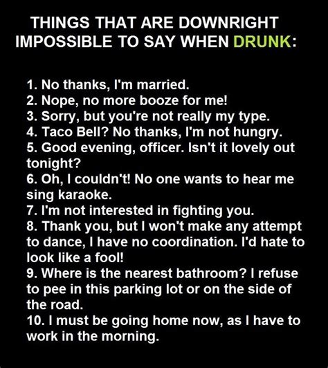 Hilarious 10 Impossible Things To Say When Drunk