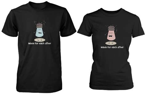 Salt And Pepper Made For Each Other Matching Couple Shirts 365 In Love