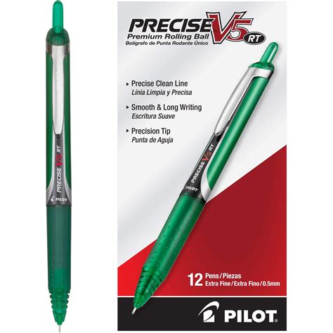 Pilot Precise V5 Rt Refillable And Retractable Liquid Ink Rolling Ball
