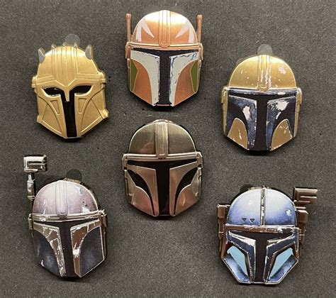 Star Wars The Mandalorian Helmets Mystery Pin Collection At Disney Parks Disney Pins Blog