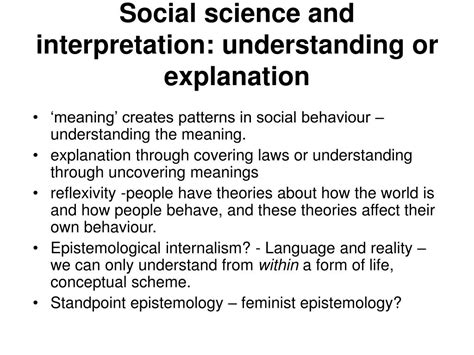 Epistemic Cultures How The Sciences Make Knowledge - PPT - Epistemology: when the knower is the known, social