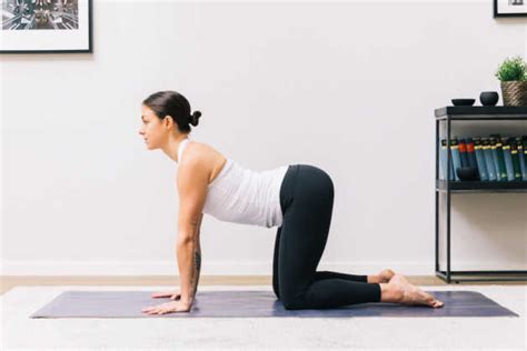 Helps to lengthen the spine and creates space in the upper back and stimulates the abdominal muscles. Prenatal Yoga: 17 Poses to Ease Aches, Discomforts & Stress | 8fit