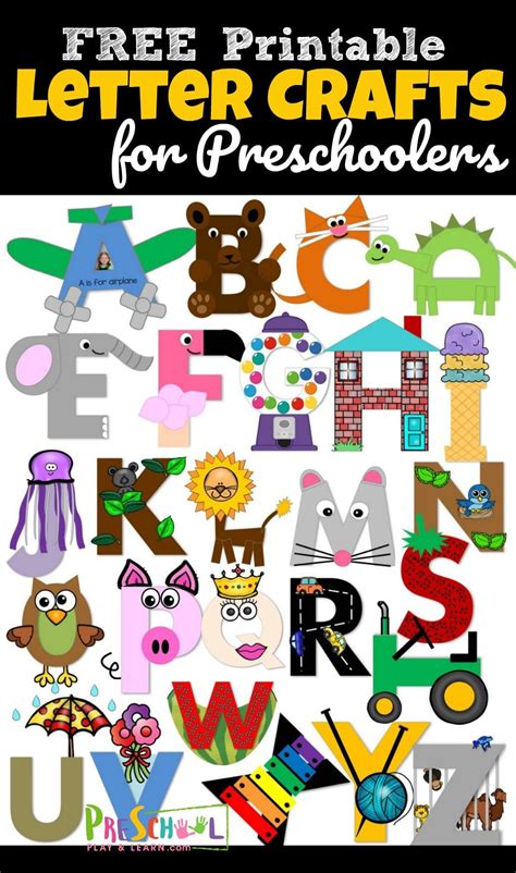 Free Printable Preschool Letter Crafts Free Homeschool Deals
