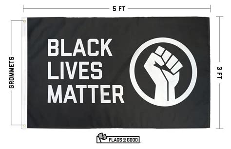 Black Lives Matter Blm Fist Flag Flags For Good