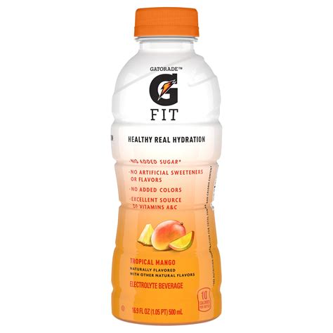 Gatorade Fit Tropical Mango Electrolyte Beverage Shop Sports And Energy
