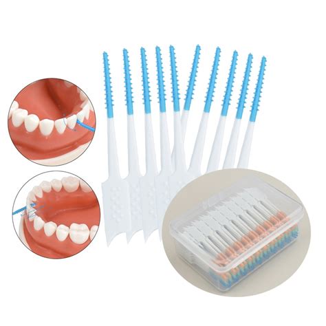150pcs Interdental Silicone Brushes Dental Toothpicks Brush Between