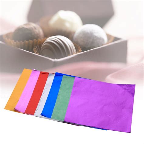 100 Stücke Folie Wrapper Sweets Süßigkeiten Paket Folie Papier