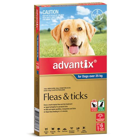 Advantage multi for dogs, advocat 100 mg + 25 mg für mittelgroβe hunde, advocat 250 mg + 62,5 mg für groβe hunde. Advantix for Extra Large Dogs over 25kg - Bayer