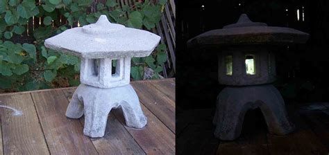 toro stone lantern solar garden lamp conversion hack  steps