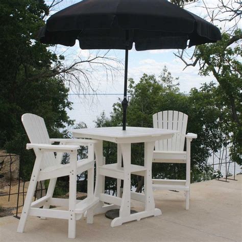 Perfect Choice Adirondack Furniture Whitebarheightsetwumbrella Xx 