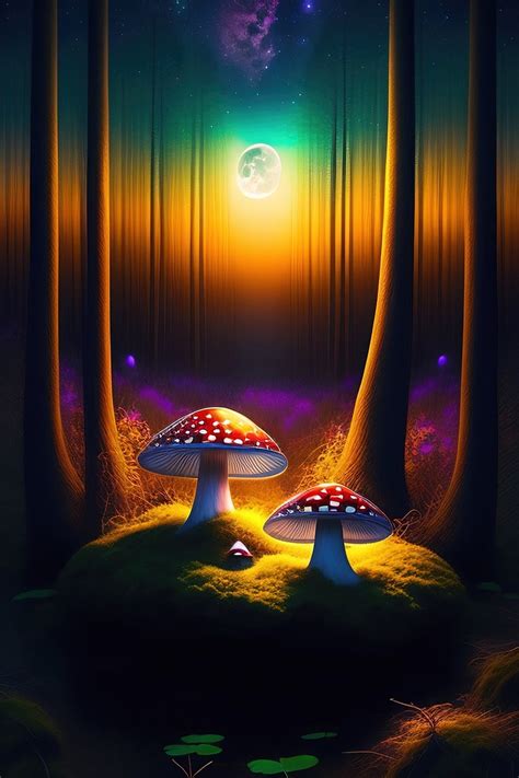 Background Mushroom Wallpaper Enwallpaper