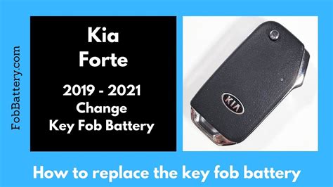 Kia Forte Key Fob Battery Replacement Youtube