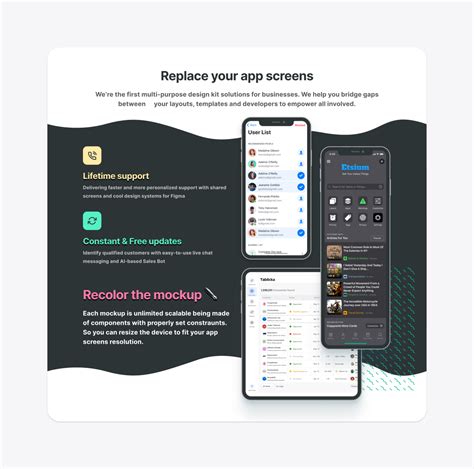 Ready made user flows and common app templates (finance, chat, social 50+ material ui elements. Figma website design templates - Desktop landing pages