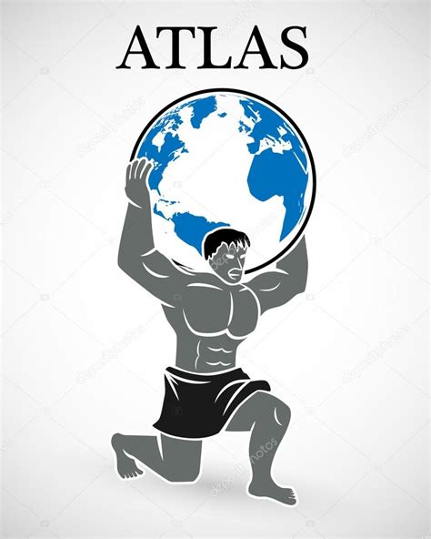 Atlas Supporting The World — Stock Vector © Feri123 22556005