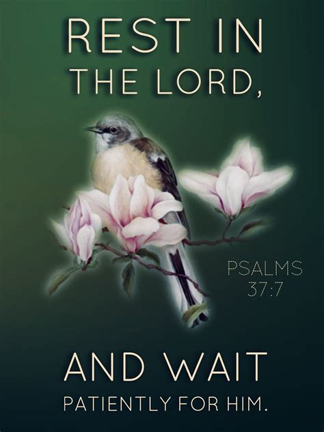 Rest In The Lord And Wait Patiently For Him Psalms 377 Rest In The