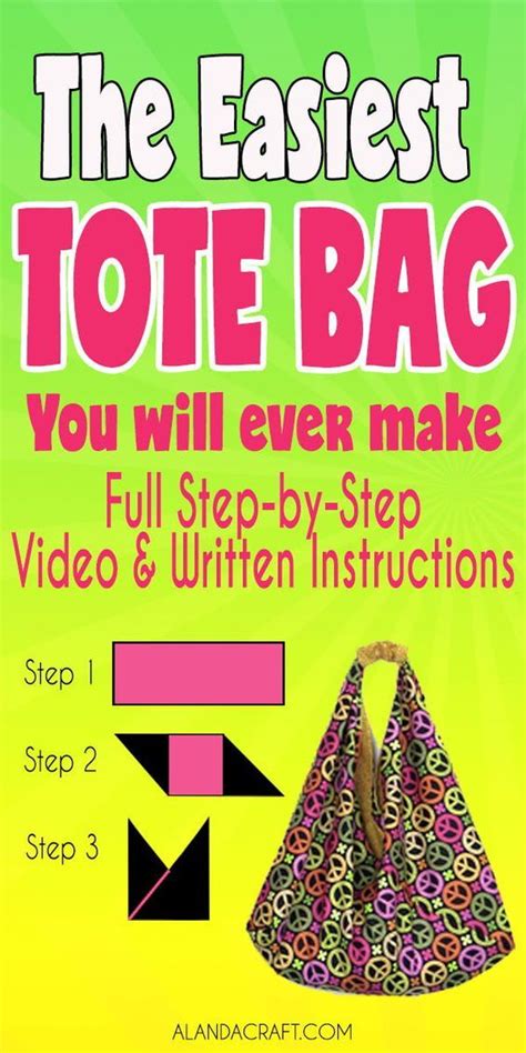Origami Fabric Bag Tutorial Easy To Make Market Tote Bag Artofit