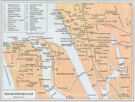 Cochin Kochi Ernakulam Map India Travel Forum