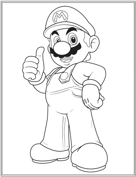 Mario coloring sheets | coloring pages … Dibujo para imprimir y colorear de Super Mario