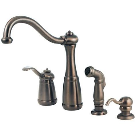 We offer a lifetime guarantee on finish and function. Price Pfister 026-4NZZ Marielle Kitchen Faucet, Oil Rubbed ...