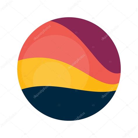 Sunset Vector Logo Icon — Stock Vector © Kaerdstock 75674905