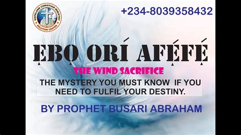 Yoruba Prayers By Prophet Babatunde Busari Youtube